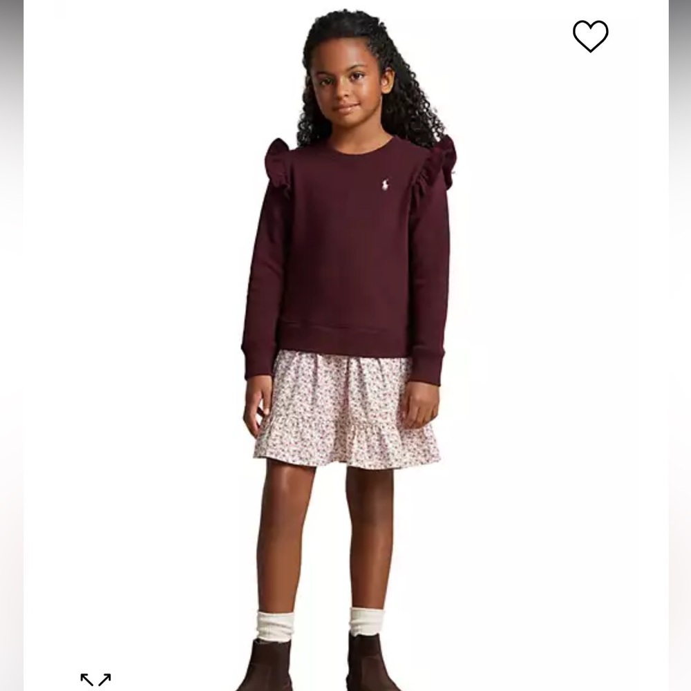 Polo Ralph Lauren girls sweatshirt dress size 5